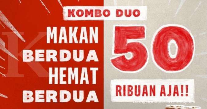 Promo KFC terbaru di Agustus, Kombo Duo makan berdua lebih hemat hanya Rp 50.000-an