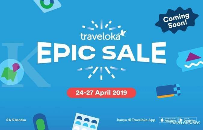 Selama 4 Hari, Traveloka Gelar Promo Epic Sale Potongan Hingga 80%