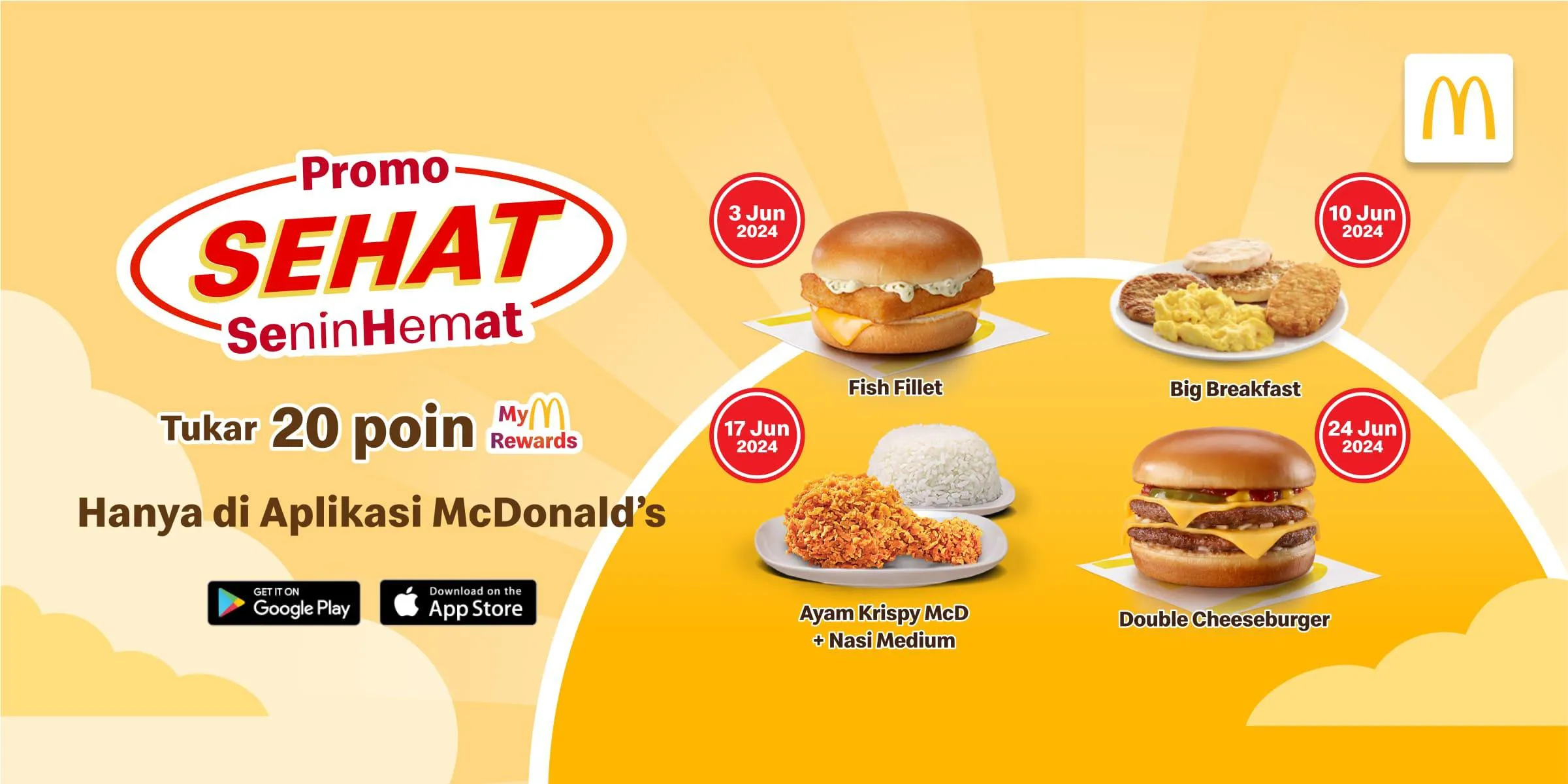 Promo McD SEHAT Senin Hemat