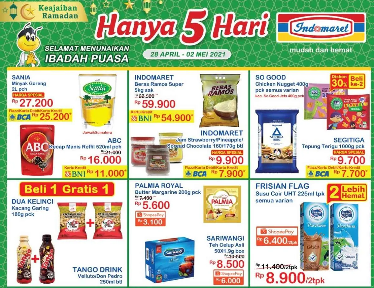 Promo JSM Indomaret Hanya 5 Hari 28 April - 2 Mei 2021, diskon akhir pekan!