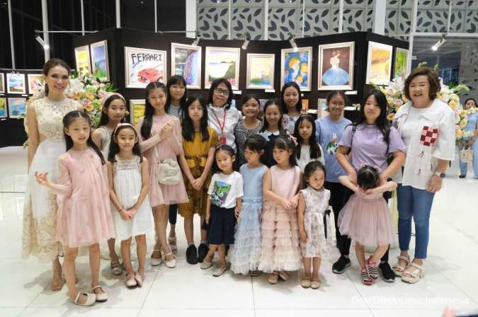 Kolaborasi ERHA, Heidy's Art Painting Course&World Harvest Gelar Pameran Lukisan Anak