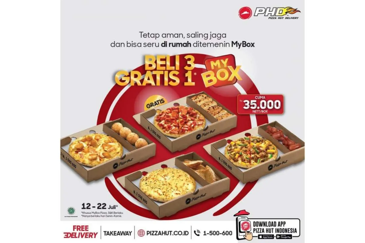 Bisa pesan take way, ini promo Pizza Hut Delivery 13 Juli 2021