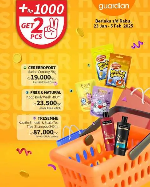 Promo Guardian Super Hemat Periode 23 Januari-5 Februari 2025