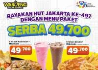 Promo Waroeng Steak HUT Jakarta ke-497, Steak Serba Rp 49.700 Edisi 24-28 Juni 2024