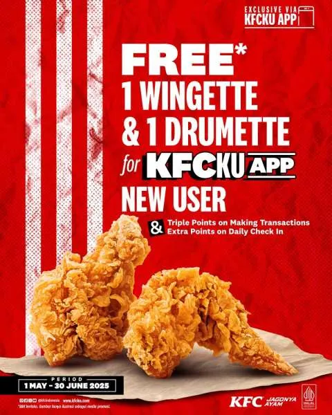 Promo KFCku App Bonus Langsung