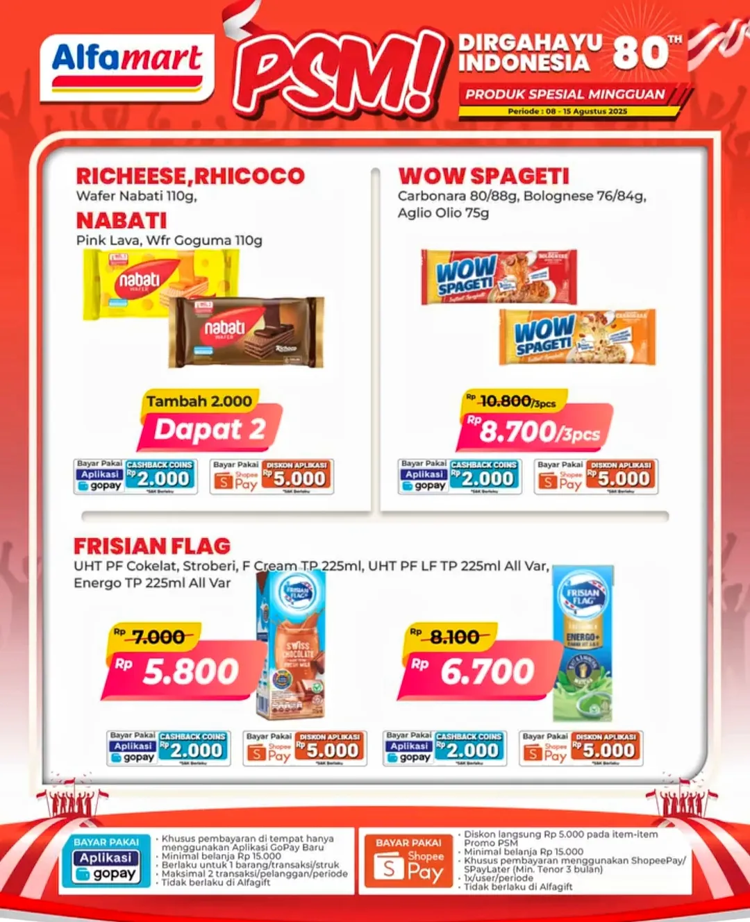Promo PSM Alfamart Periode 8-15 Agustus 2025