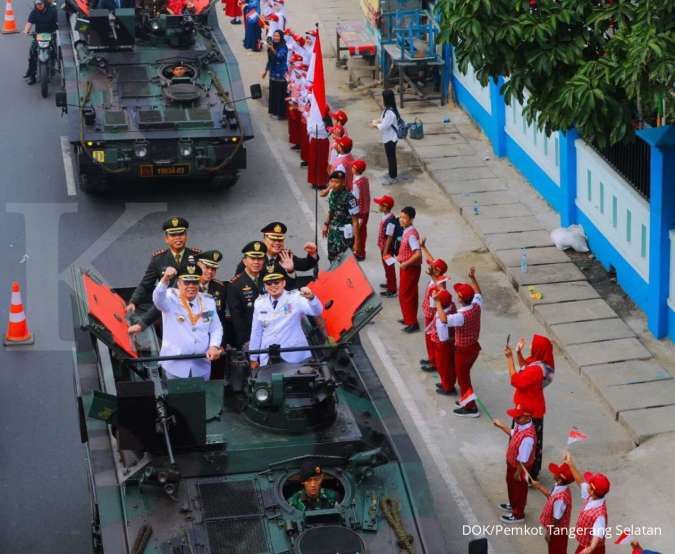 Perayaan HUT RI ke 79 di Tangsel Diwarnai Demo Alat Tempur dan Pemberian Penghargaan 