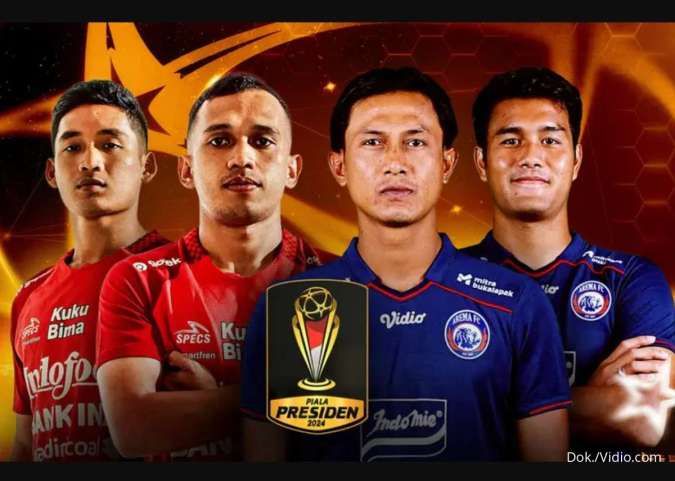 Link Live Streaming Bali United vs Arema FC, Piala Presiden 2024 Minggu (21/7)