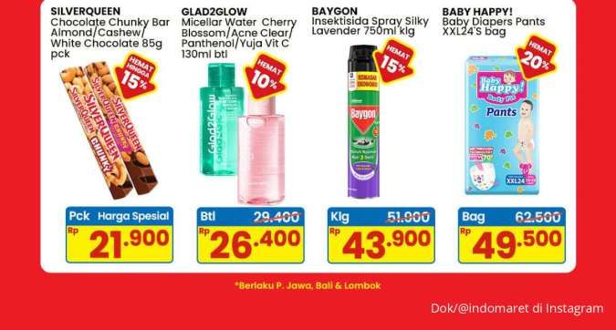 Promo Indomaret Weekend Terbaru, SilverQueen dan Baby Happy Hemat Minggu Ini