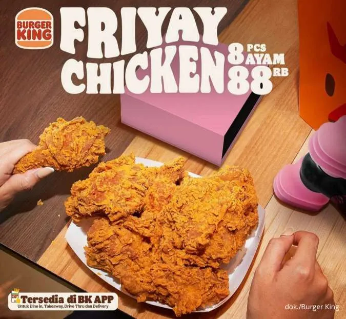 Promo Burger King Maret-April 2023 Friyay Chicken