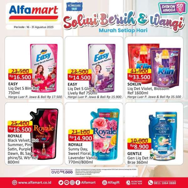 Katalog Harga Promo Alfamart Terbaru 16-31 Agustus 2023, Promo Produk Rumah Tangga