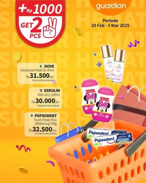 Promo Guardian Super Hemat Periode 20 Februari-5 Maret 2025