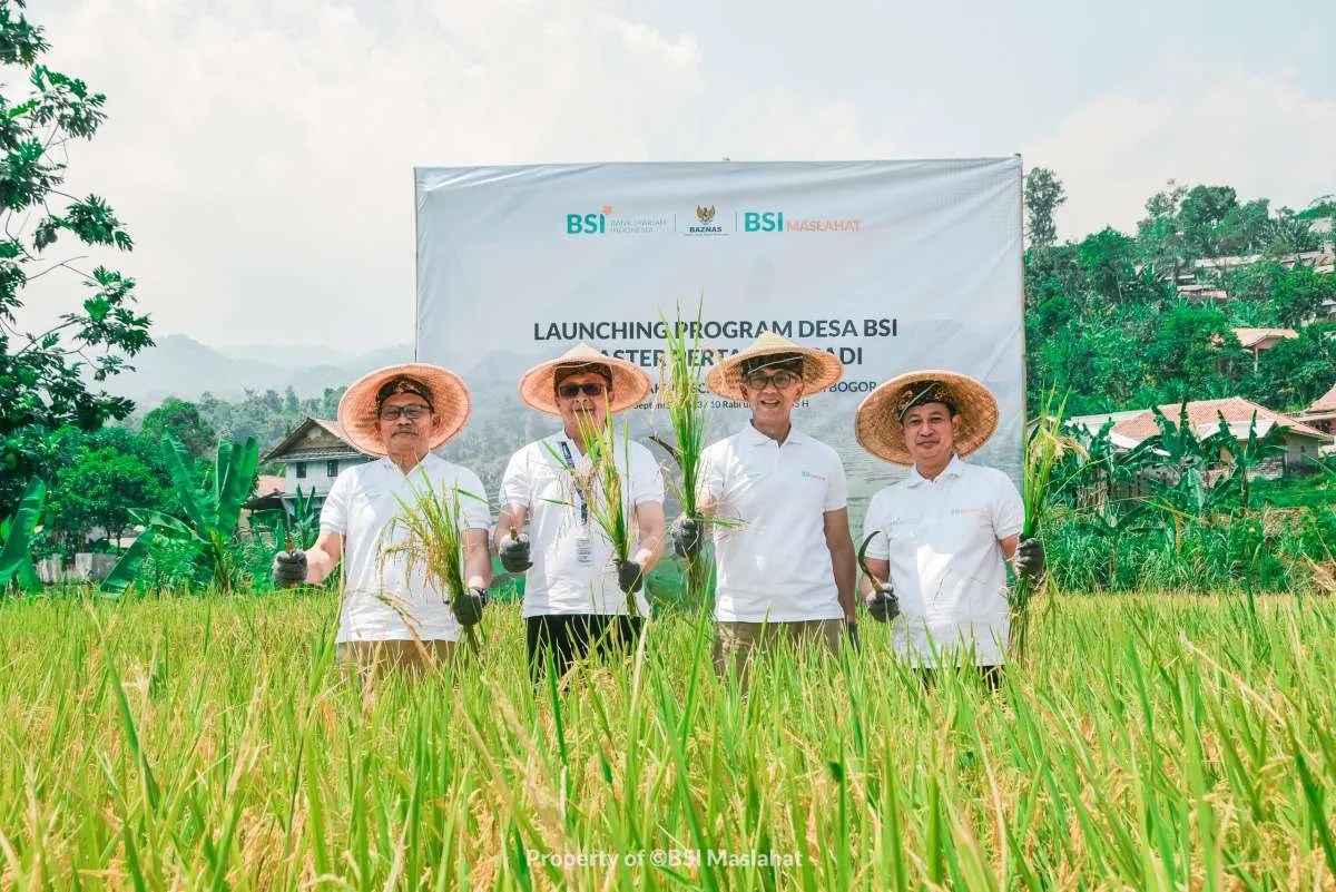 Launching Desa BSI Klaster Pertanian Padi Desa Purwabakti Pamijahan Bogor