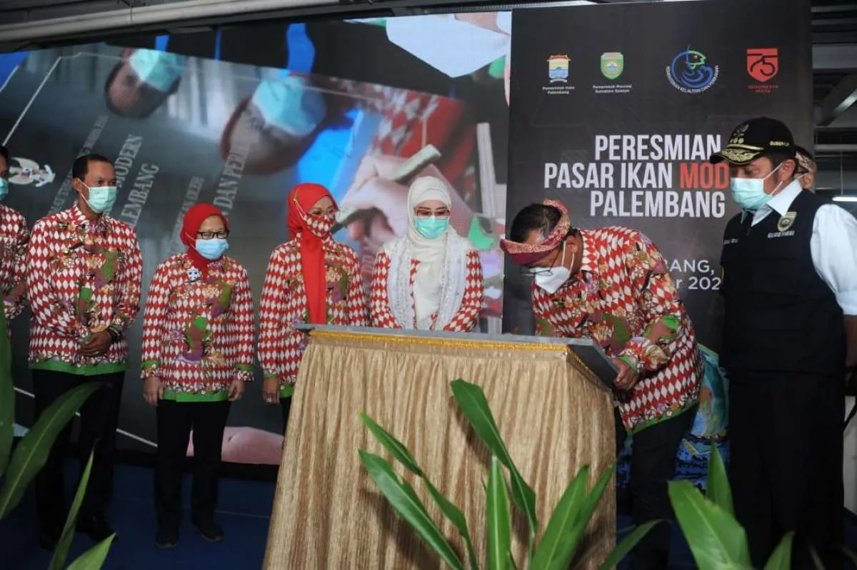 Edhy Prabowo resmikan Pasar Ikan Modern di Palembang 