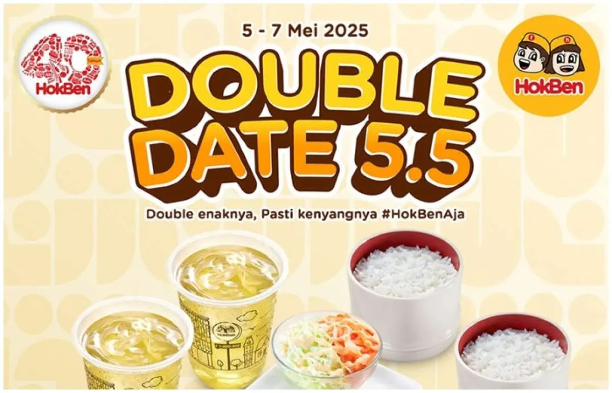Promo Hokben Duble Date 5.5 Hanya 3 Hari , Makan Berdua Bayar Setengah Harga Saja