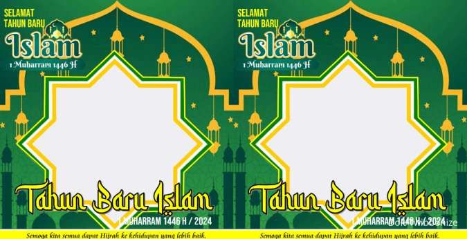 50 Twibbon Tahun Baru Islam 1446 H 2024 dan Cara Membagikannya di Sosmed