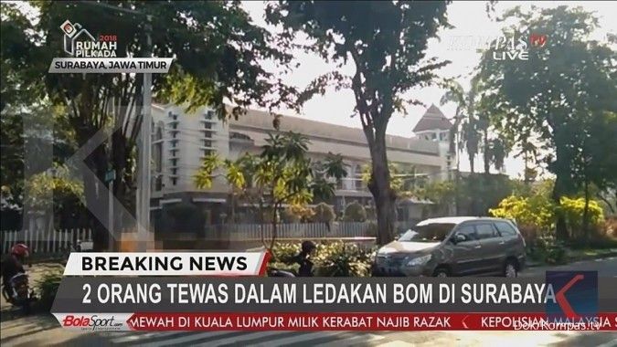 Ada ledakan di Gereja Santa Maria Surabaya