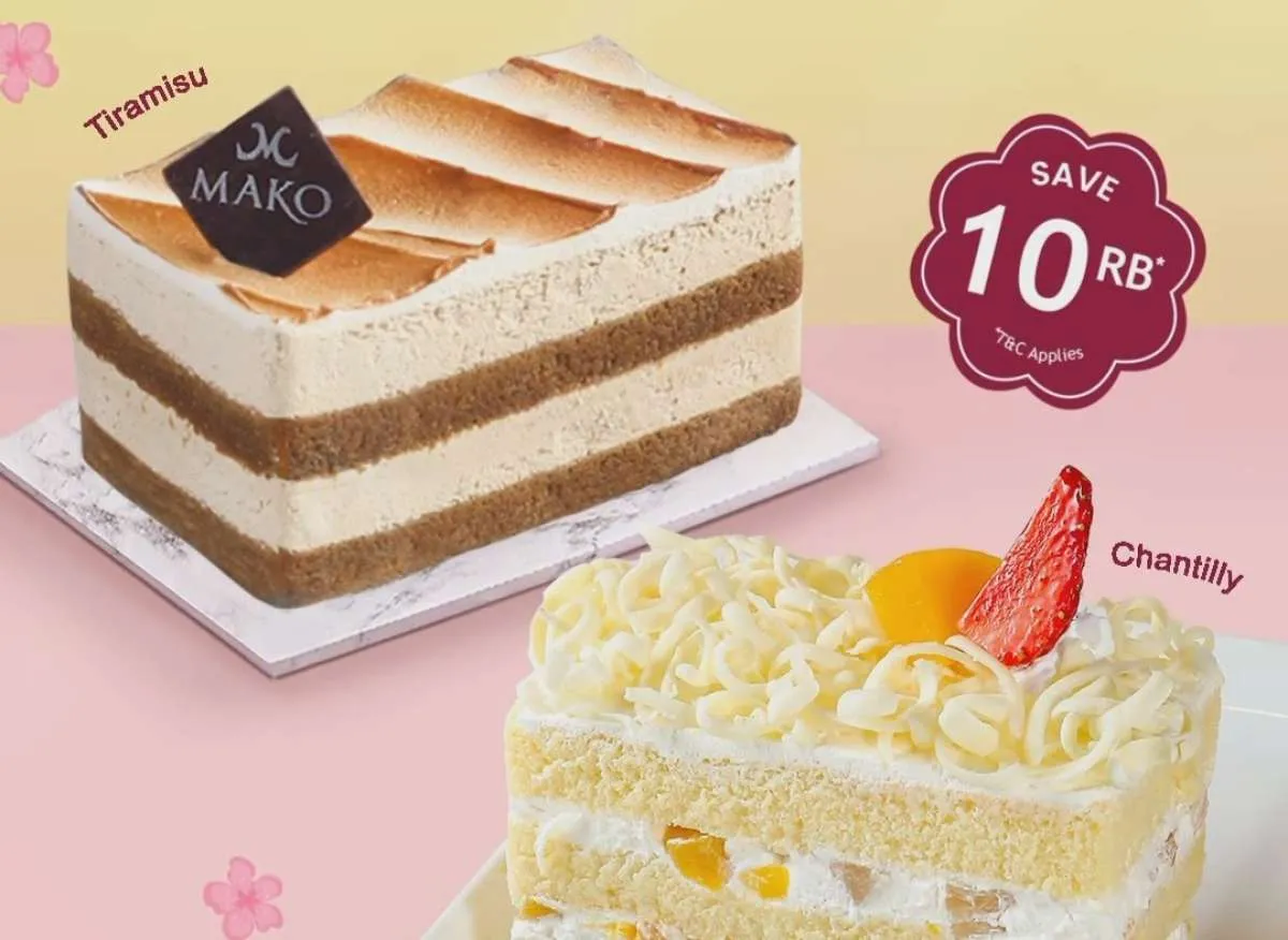Hari Terakhir Promo Mako Bakery Sweet Treats, Sepotong Kue Favorit Diskon Rp 10K