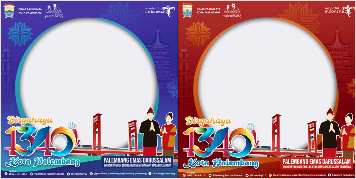 Kumpulan Twibbon Hari Jadi Kota Palembang 2023, Pasang Bingkai Fotonya 