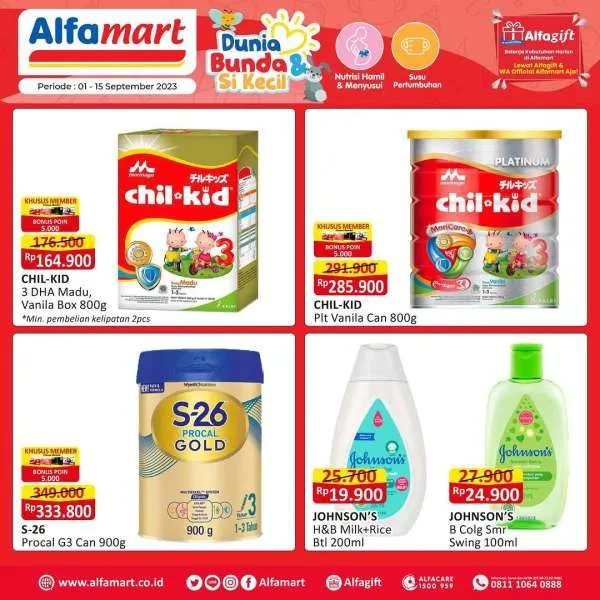 Promo Alfamart Dunia Bunda & Si Kecil Periode 1-15 September 2023