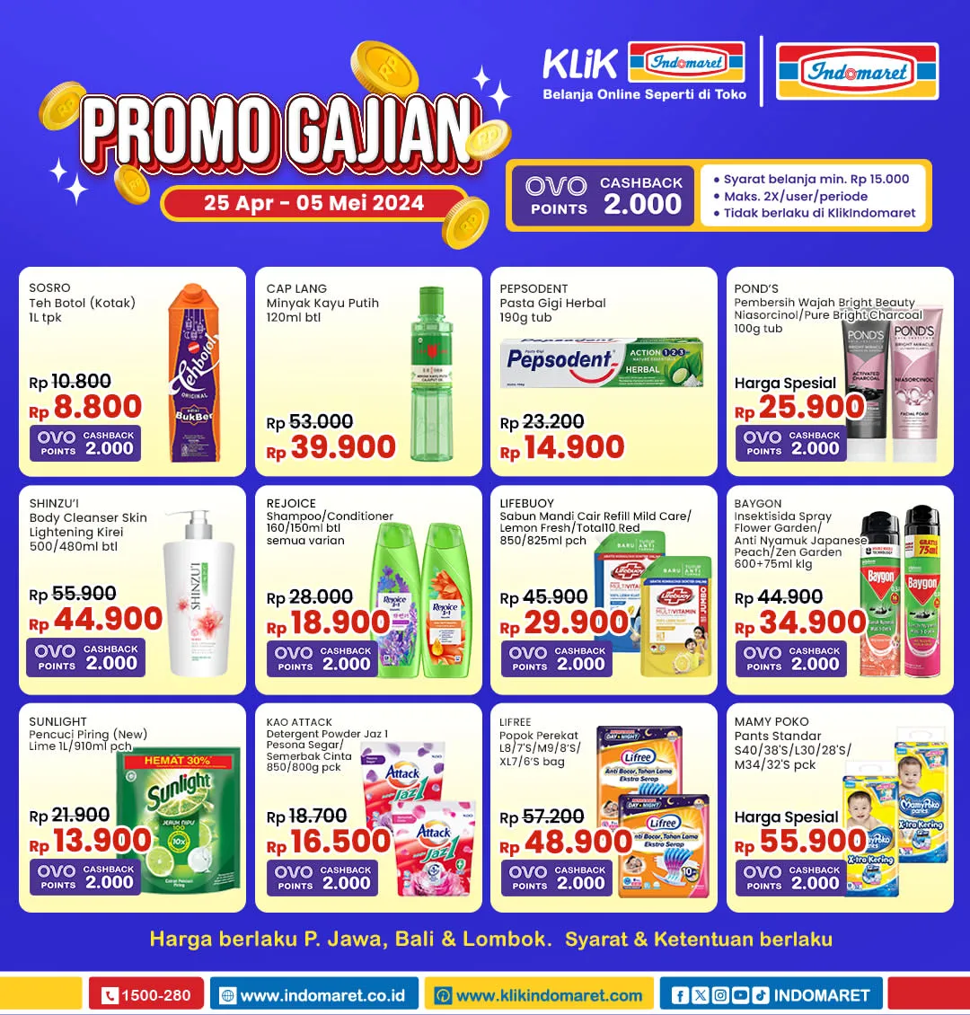 Promo Gajian Indomaret Periode 25 April-5 Mei 2024