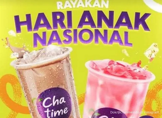 Banjir Diskon Kuliner! Cek Promo Hari Anak di Chatime hingga Go!Go!Curry 20-23 Juli