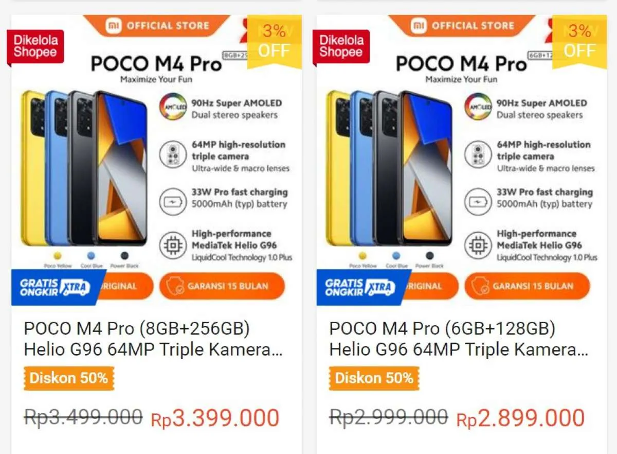 Harga HP POCO M4 Pro Terbaru Januari 2023 dan Spesifikasinya