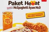 Promo McD Paket HeBat McSpaghetti Ayam Cuma Rp 27.000-an, Porsi 30% Lebih Banyak