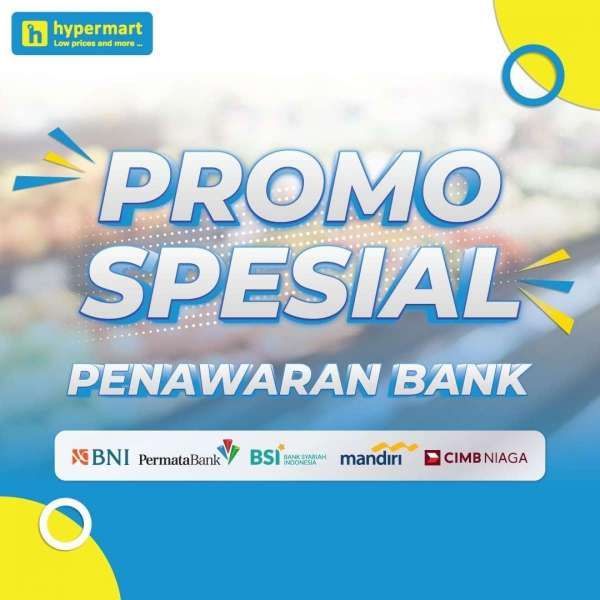 Promo Hypermart Spesial Penawaran Bank, Hemat hingga 50% Pakai Kartu Kredit BNI