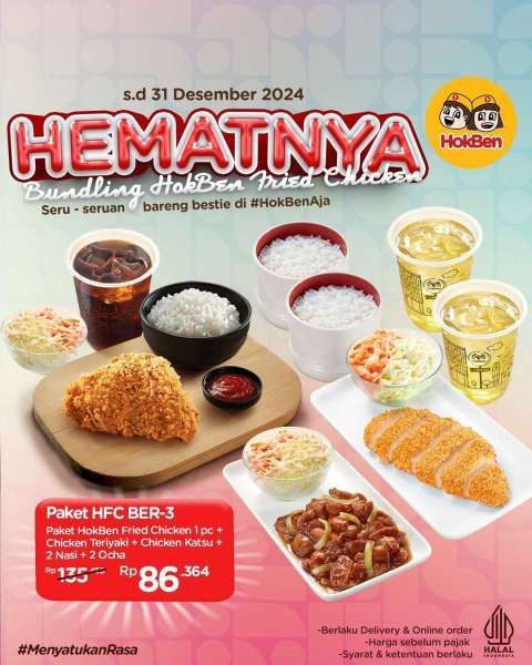 Promo HokBen Bundling Fried Chicken Sampai 31 Desember 2024