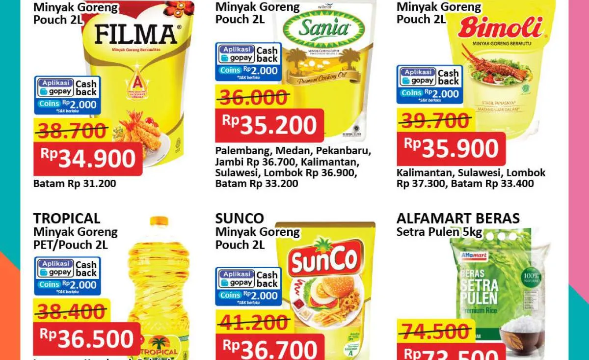 Promo Minyak Goreng Spesial di JSM Superindo dan Alfamart Weekend Hanya 3 Hari