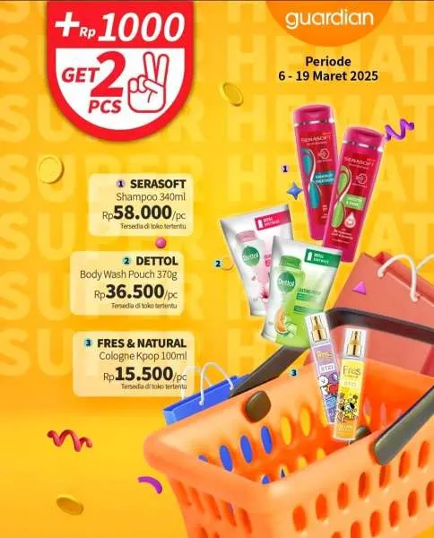 Promo Guardian Super Hemat Periode 6-19 Maret 2025