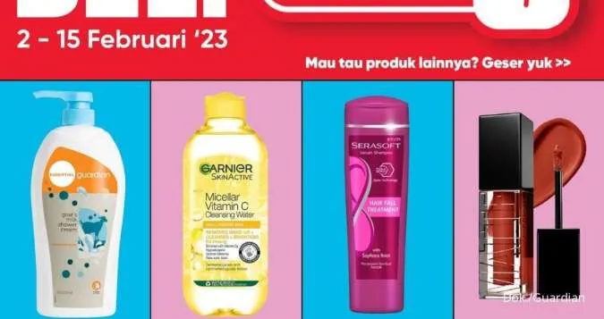 Promo Guardian hingga 15 Februari, Tambah Uang Rp 1.000 Dapat 2 Body Wash 1 Liter