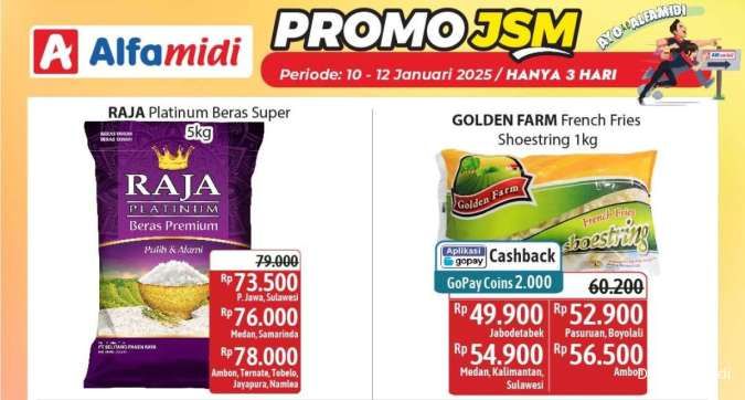 Katalog Promo JSM Alfamidi Periode 10-12 Januari 2025, Lebih Hemat Hanya 3 Hari!