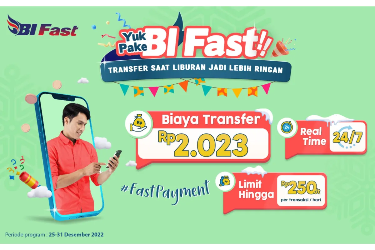Transfer Akhir Tahun Pakai BI Fast di bank bjb, Ada Promo Biaya Rp2.023