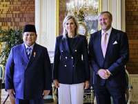 Prabowo Diterima Raja dan Ratu Belanda di Istana Huis ten Bosch