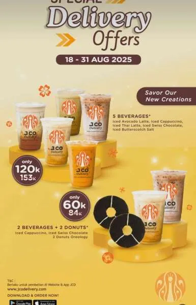 Promo JCO Special Delivery Offers Paket Beverages Hemat