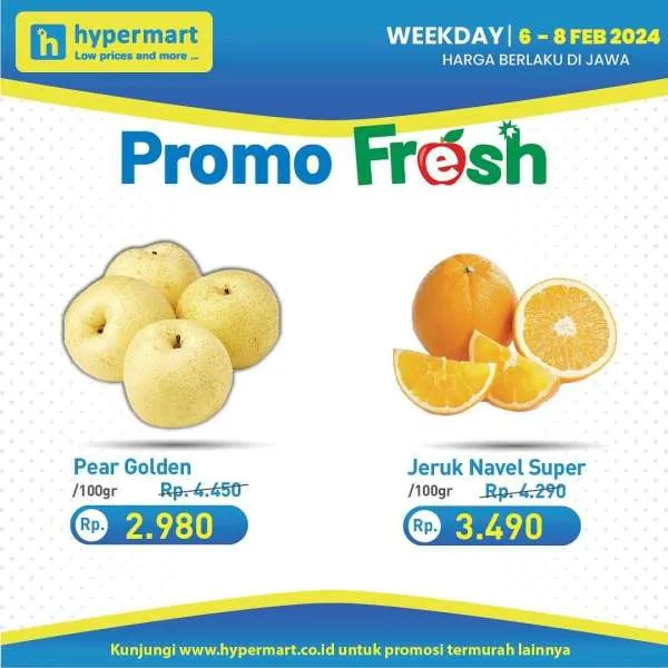 Promo Hypermart Hyper Diskon Weekday Periode 6-8 Februari 2024