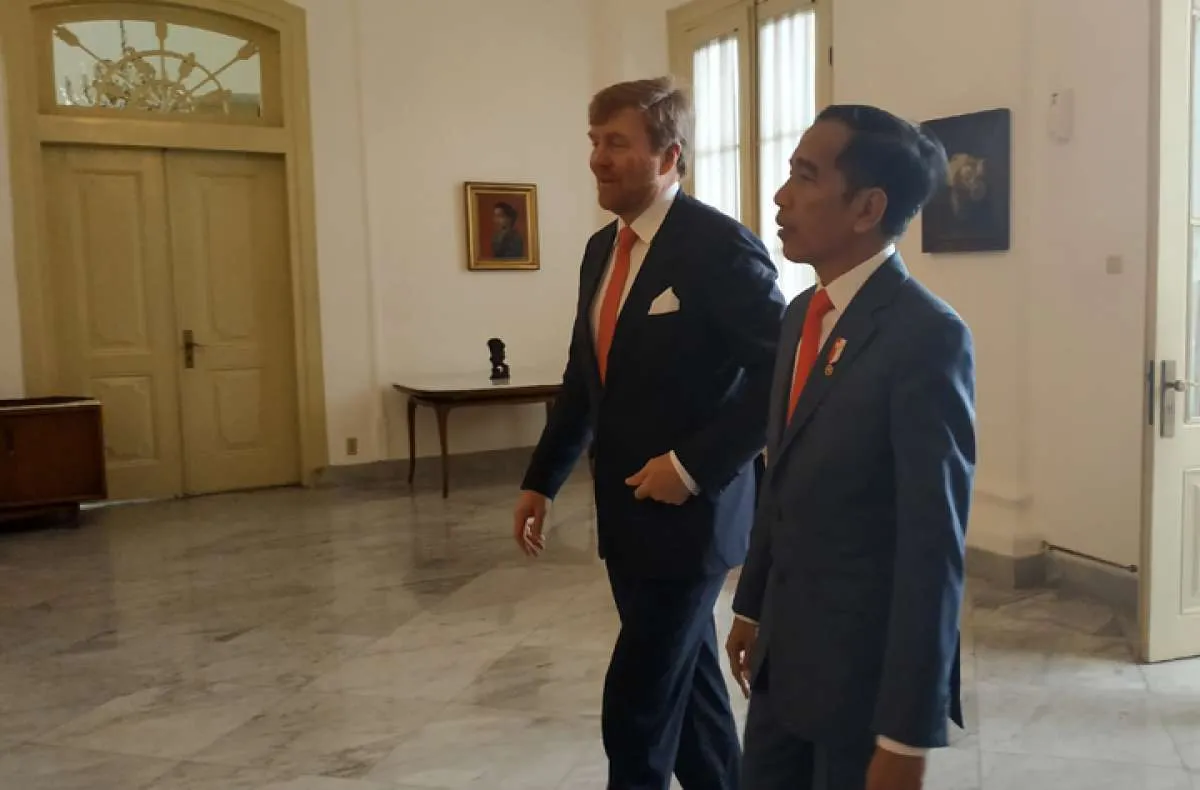 Sambut Raja Belanda, Jokowi ajak perkuat hubungan kedua negara