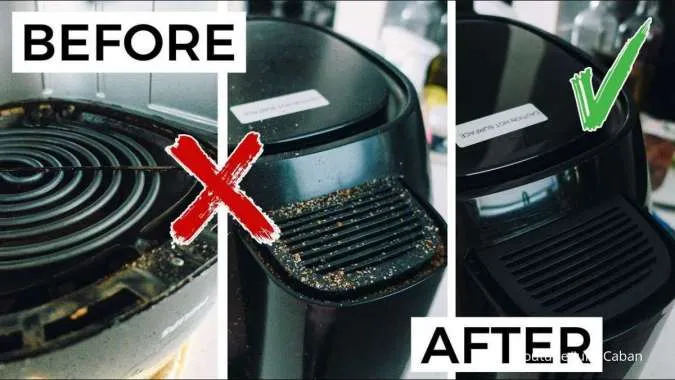 Cara Membersihkan Air Fryer dari Minyak yang Tersisa