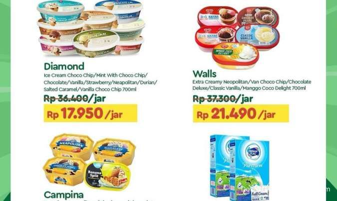 Promo Es Krim di Superindo dan Alfamart-Tip Top Weekend, Walls & Campina Lebih Murah