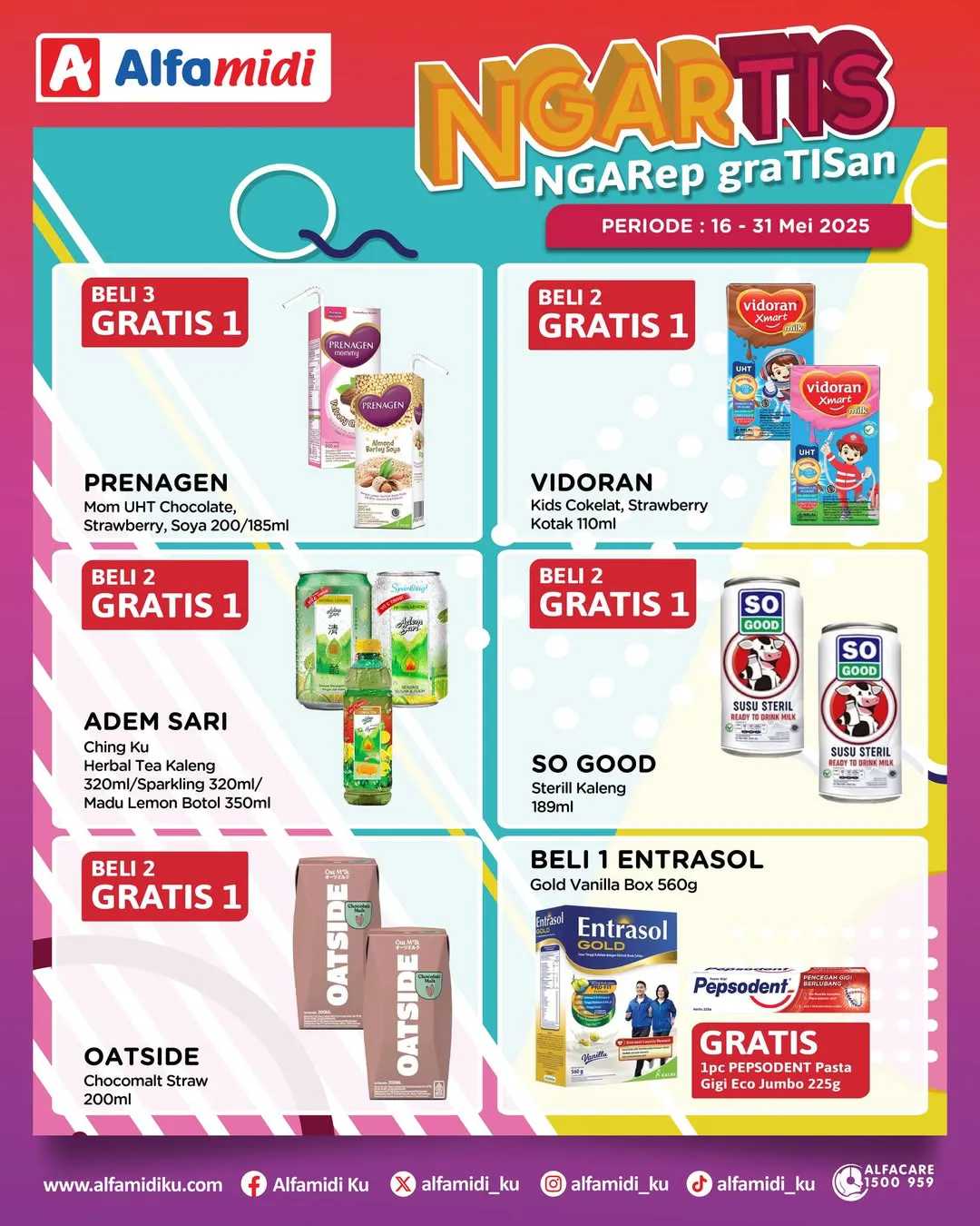 Promo Alfamidi Ngartis (Ngarep Gratisan) Periode 16-31 Mei 2025