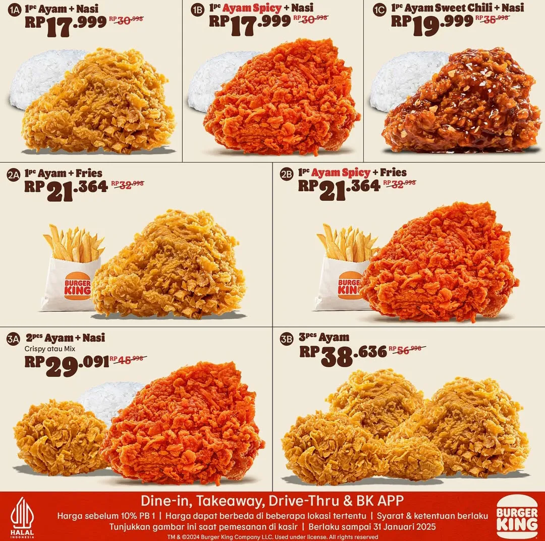 Promo Burger King Kupon Desember