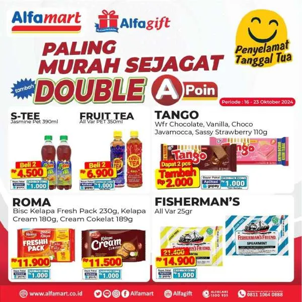 Promo Alfamart Paling Murah Sejagat Periode 16-23 Oktober 2024