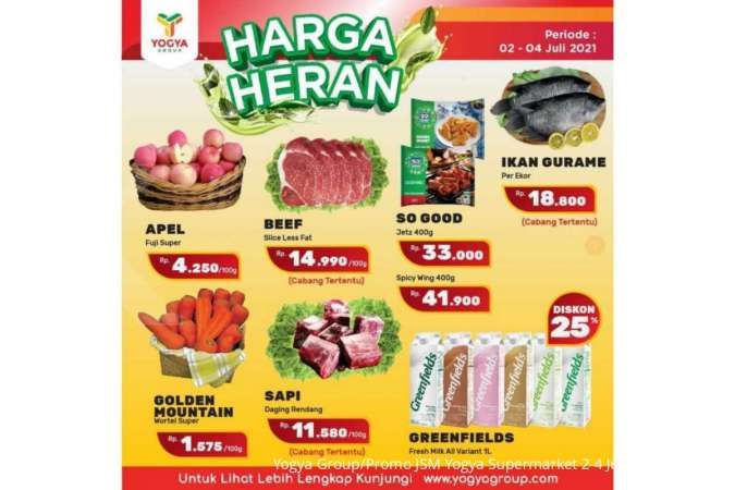 Cek promo JSM Yogya Supermarket Harga Heran 2-4 Juli 2021, diskonan akhir pekan!