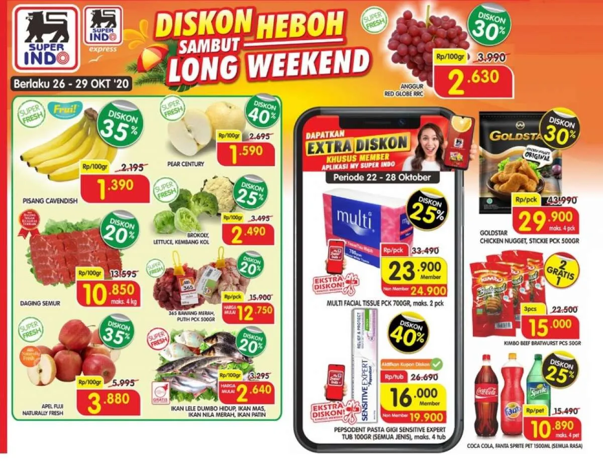 Promo Superindo hari ini 27 Oktober 2020, diskon weekday!
