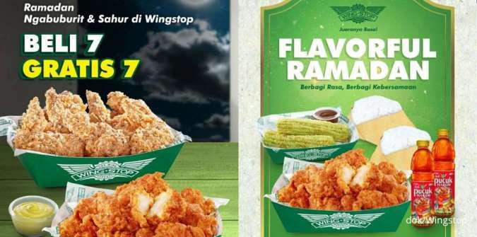 Promo Wingstop Maret-April 2024, Beli 7 Gratis 7 Ayam untuk Ngabuburit & Sahur
