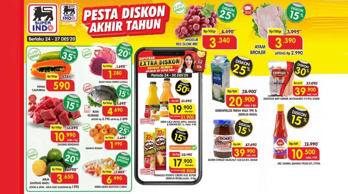 Promo JSM Superindo 24-27 Desember 2020, diskonan akhir pekan lebih lama!
