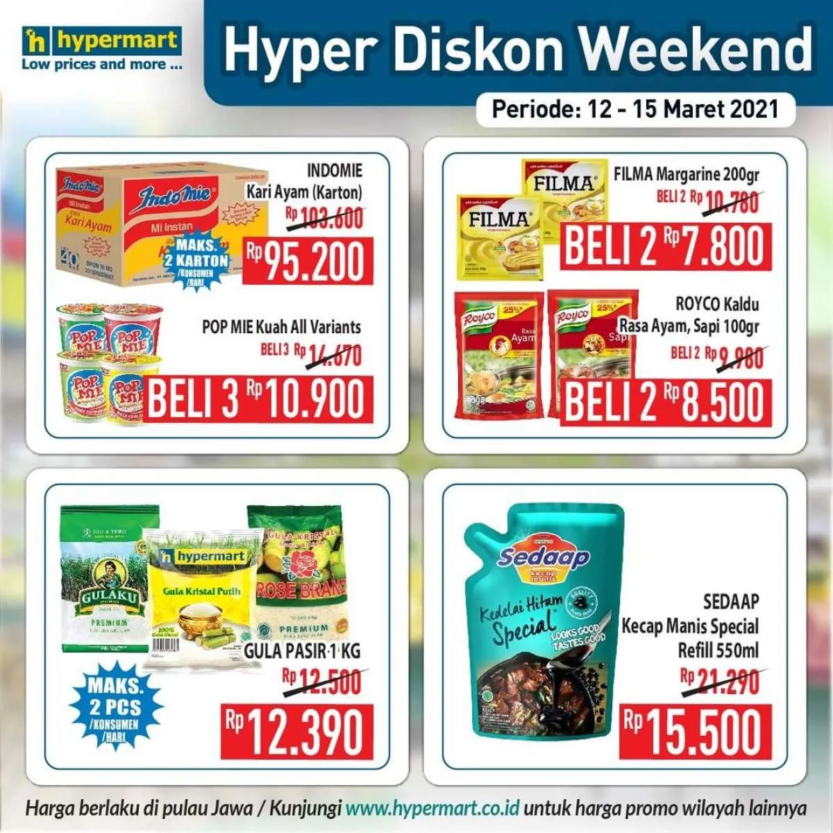Promo Hypermart weekday 15 Maret 2021, ada penawaran Hyper Diskon!