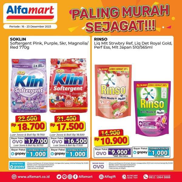 Promo Alfamart Paling Murah Sejagat 16-23 Desember 2023